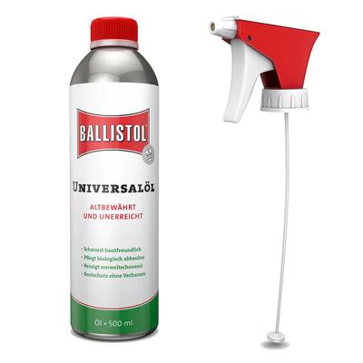 Spar-Set Ballistol Universall 500 ml + Pumpsprher Pflegel Kriechl Waffenl